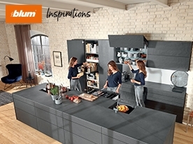 תכנון מטבח - Blum Inspirations - לתכנן מטבח שימושי ונוח | בלורן - מוצרי פרזול