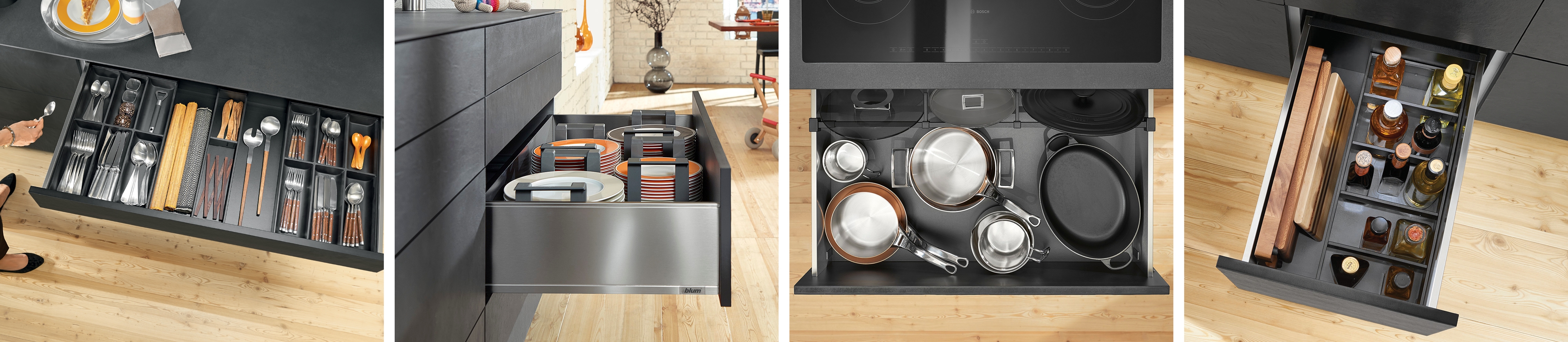 חלוקות אמביה ליין לסידור וארגון מגירות Blum חלוקות אמביה ליין לסידור וארגון מגירות Blum