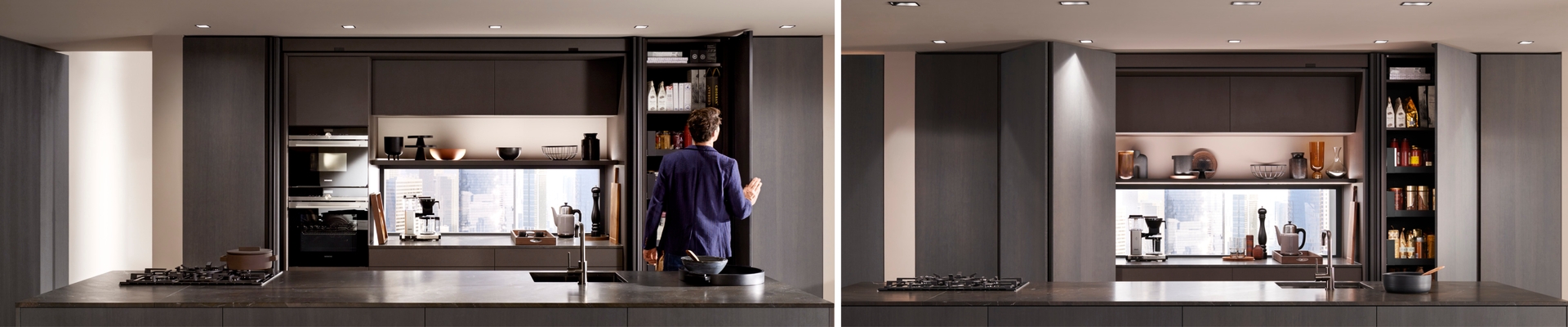 רווגו REVEGO UNO+UNO - מערכת כיס מתקדמת עם 2 דלתות לעיצוב המרחב | בלורן פרזול